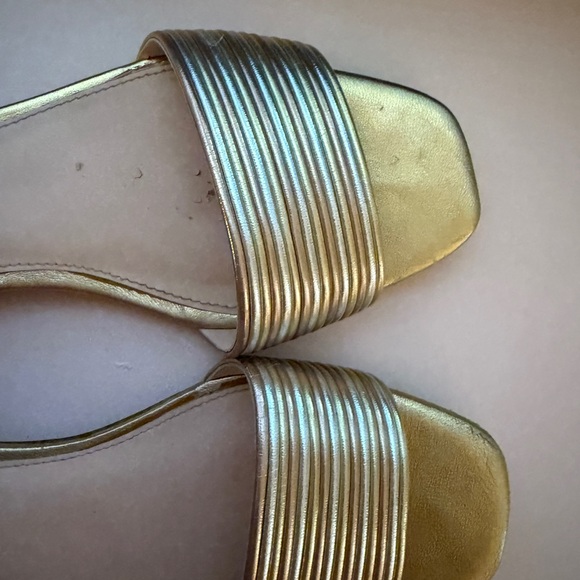 Kate Spade Metallic Gold Flats 7.5 - Picture 4 of 5